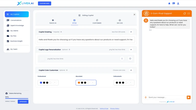 LiveX AI Agent