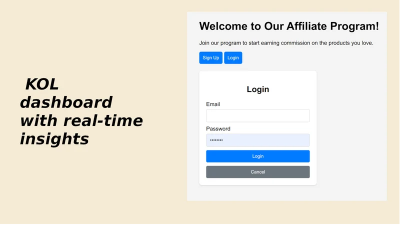 KOL Affiliate Marketing