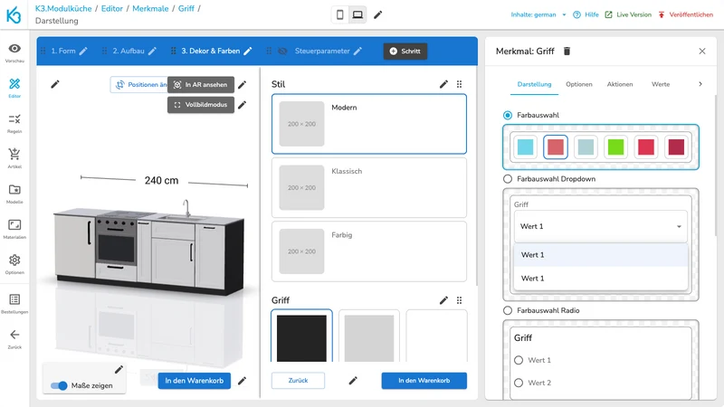 K3 Product Configurator