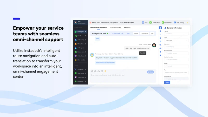 Instadesk‑Live Chat&AI Chatbot