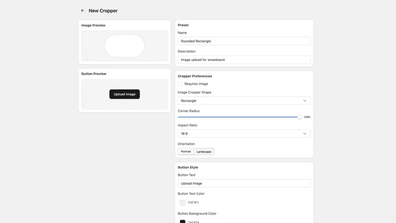 Croppy: Crop and Upload Images
