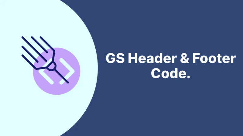 GS Header & Footer Code