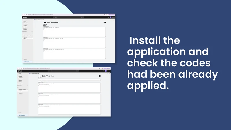 GS Header & Footer Code
