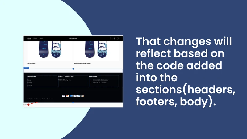GS Header & Footer Code