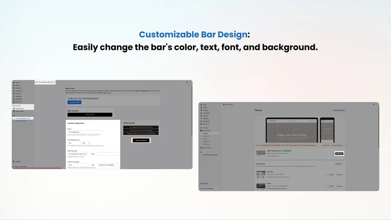 Free Shipping Bar by GS
