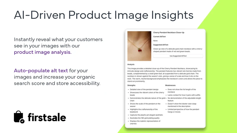 firstsale ‑ The AI Toolkit