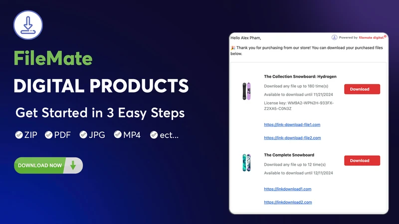 Digital Download File Products