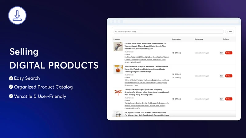 Digital Download File Products