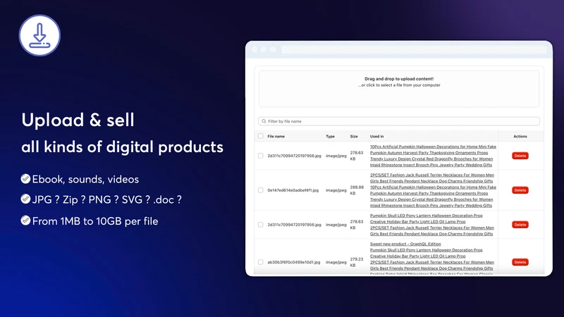 Digital Download File Products