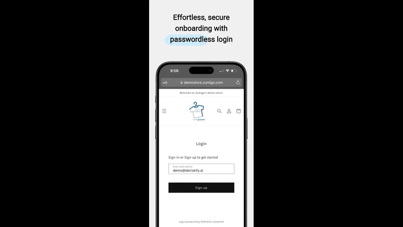 Zumigo DeRiskify InstaAuth