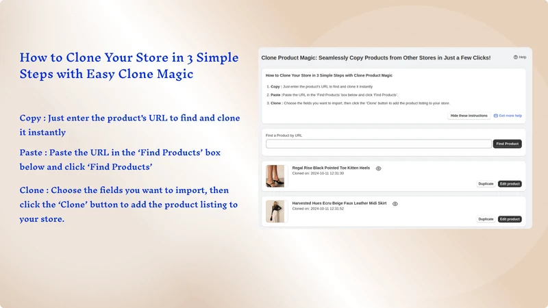 Easy ‑ Copy Products