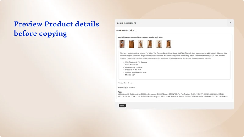 Easy ‑ Copy Products