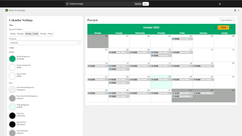 Brand It! Calendar