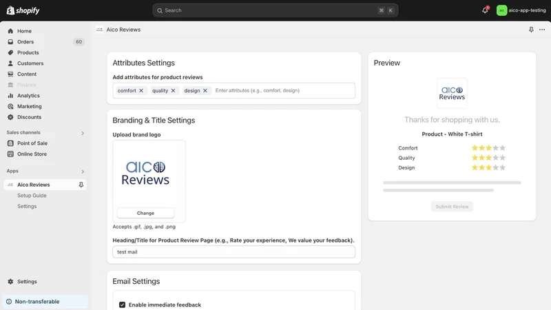 Ratings & Reviews by aico