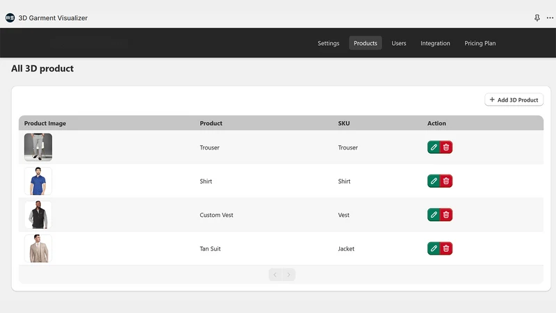 Mirrorsize‑3D Configurator