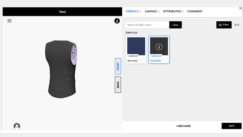 Mirrorsize‑3D Configurator