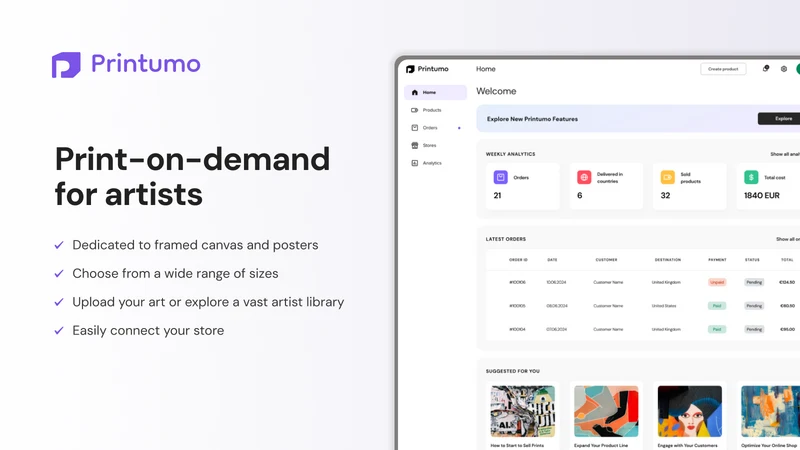 Printumo: Print on Demand Art