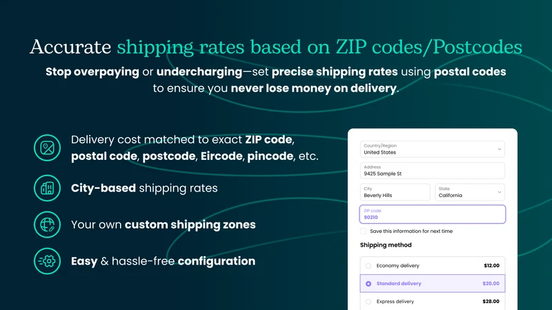 Shipping Rates Rules & Zones