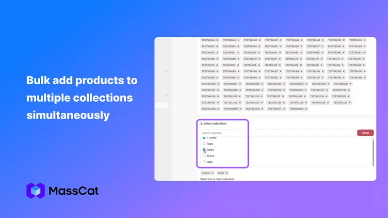 Collections Bulk Add ‑ MassCat