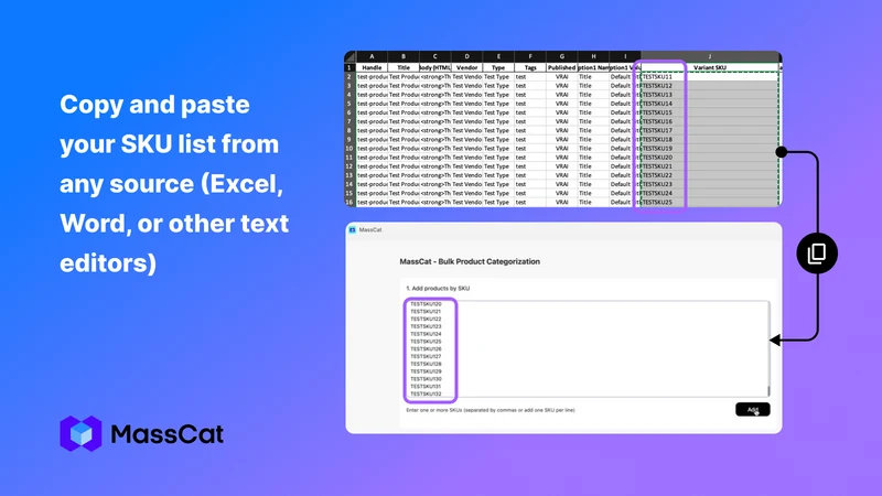 Collections Bulk Add ‑ MassCat
