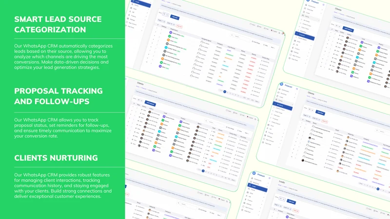 WACRM: WhatsApp CRM, LiveChat