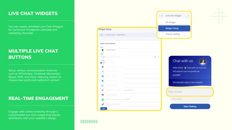 WACRM: WhatsApp CRM, LiveChat