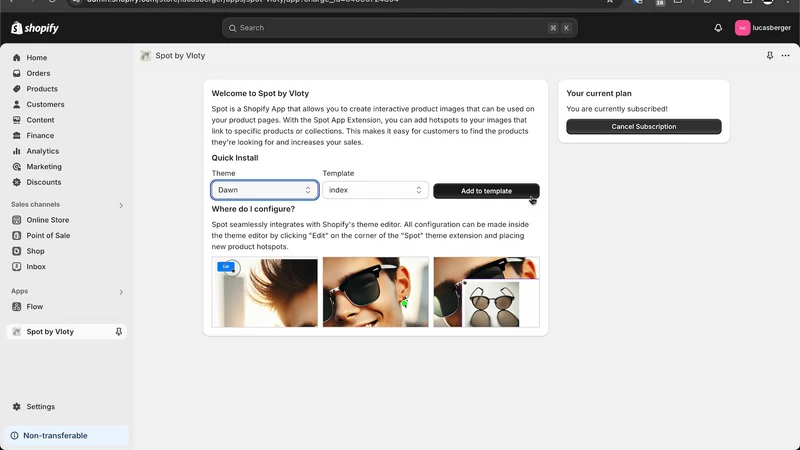 Spot ‑ Shoppable Image