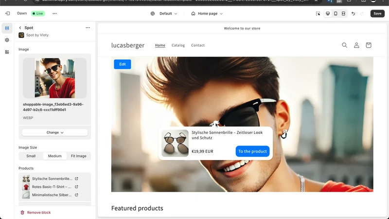 Spot ‑ Shoppable Image