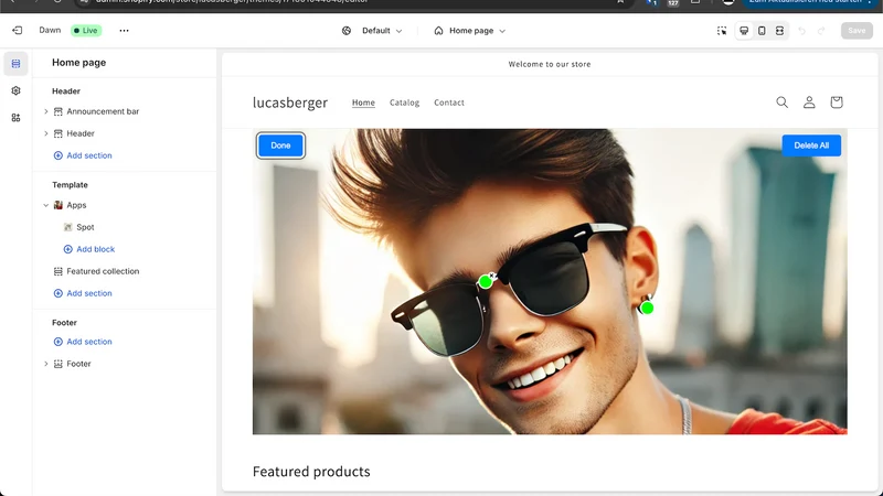 Spot ‑ Shoppable Image