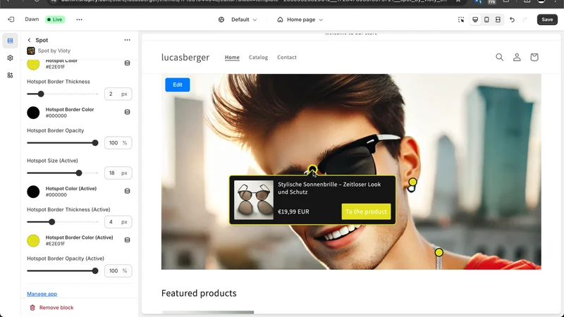 Spot ‑ Shoppable Image