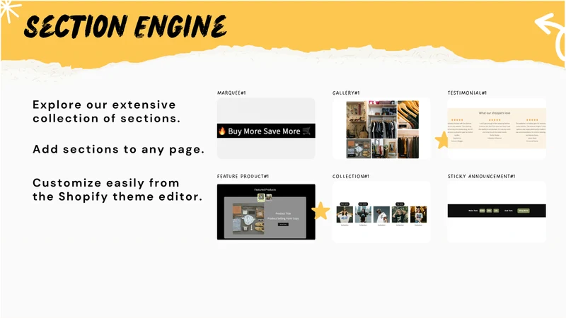 Section Engine: Theme Sections