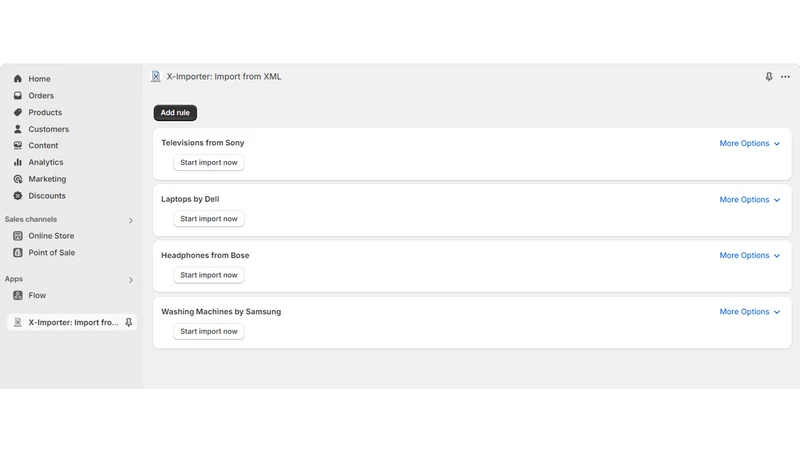 X‑Importer: Import from XML