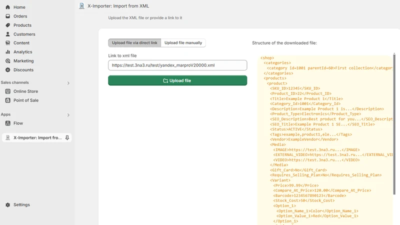 X‑Importer: Import from XML