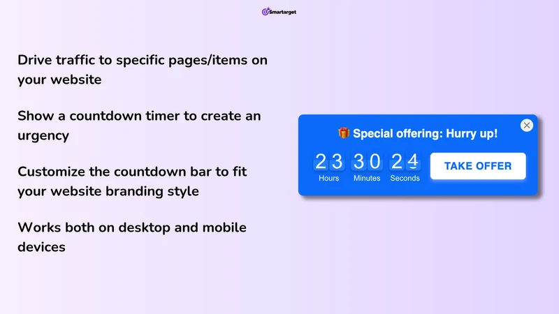 Smartarget Countdown Timer Bar