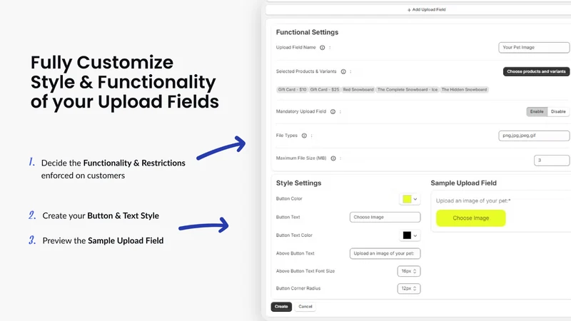 Seamless Customer File Upload