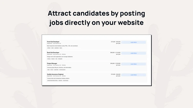 K: Job Posting Careers Page