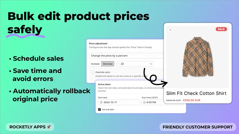 Rocketly: Bulk Price Editor
