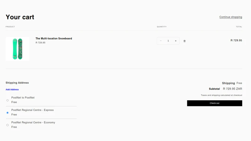 PostNet Delivery Options