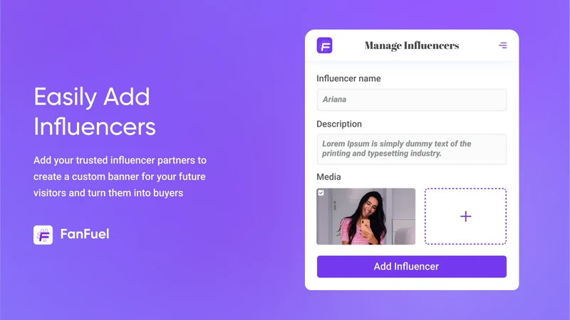 FanFuel ‑ Influencer Banner