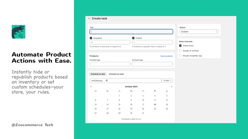 Publish or Hide Products X