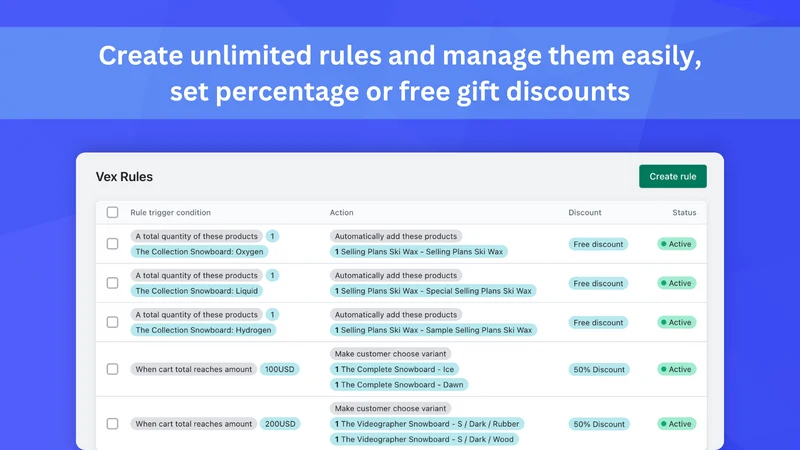 Vex Auto Add To Cart Free Gift