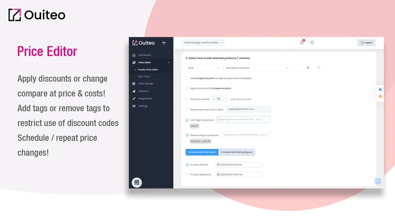 Ouiteo: Sales Discount Manager