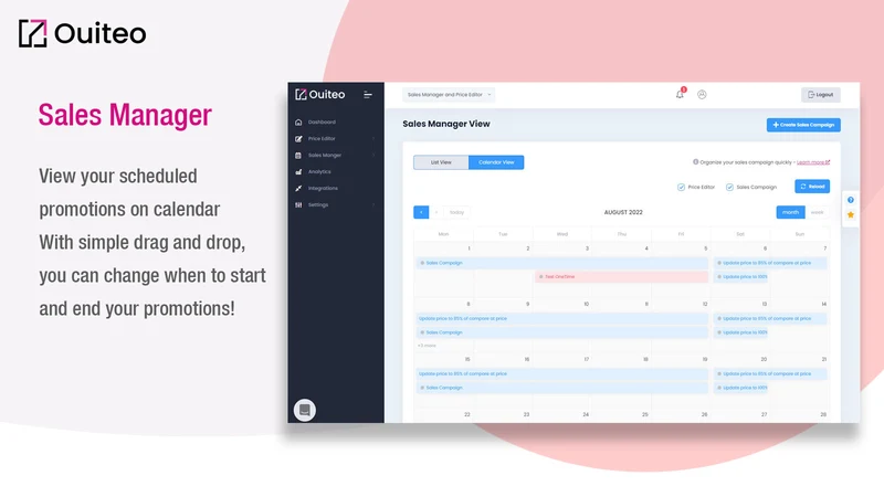 Ouiteo: Sales Discount Manager