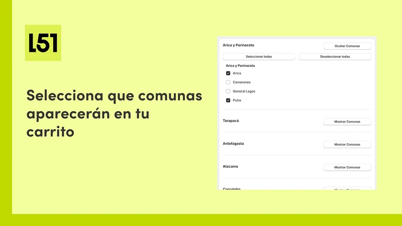 Desplegable Comunas Exactas CL
