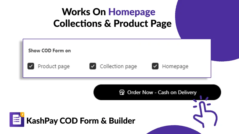 COD Form & Builder ‑ KashPay