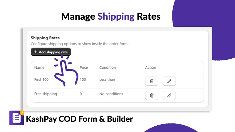 COD Form & Builder ‑ KashPay