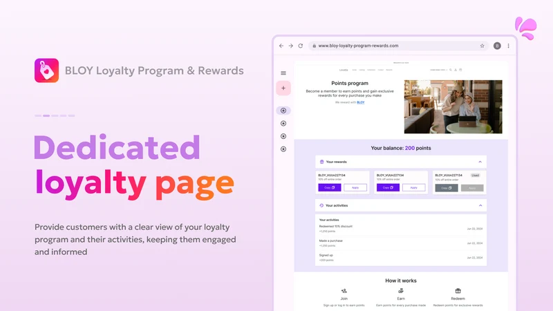 BLOY Loyalty Points & Rewards