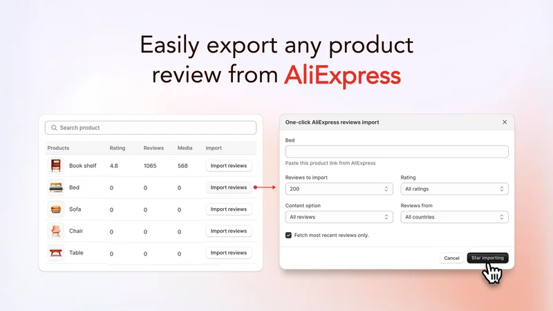 Quoli ‑ Ali Reviews Importer