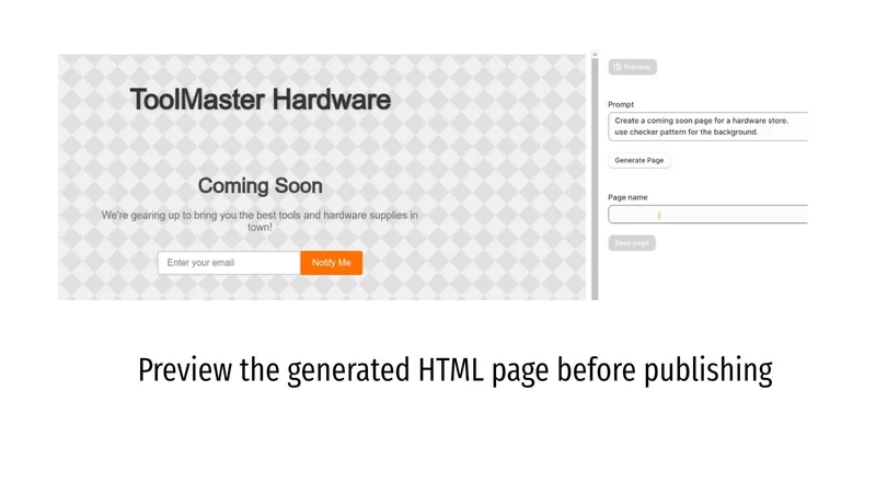 PH AI Landing Page Builder