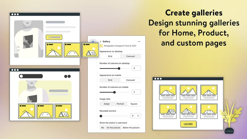 Shoppable Galleries Feed & UGC